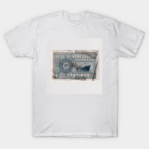 Venezuelan Stamp, 1948 T-Shirt by rogerstrawberry